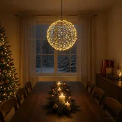 Božična konica za luči 750 LED Toplo bela O 50 x 52 cm