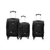 Hoffmanns 3-dijelni set kofera crna