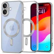 Overboard Ovitek Electro MagSafe za iPhone 17 - srebrn