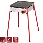 Stoni plinski roštilj, inox 40 x 40, gusana glatka ploca sa nogama Tradicija 40 STAND gusana glatka ploca