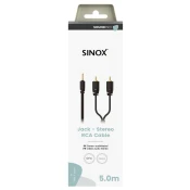 Avdio kabel SINOX SXA06005 5 m 3,5-mm M - 2 RCA cinch M