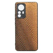 shumee Leseno ohišje za Xiaomi 12 Pro z valovi merbau