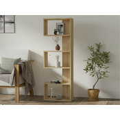 Regal Kailua 1129 Odprta, Iverna plošča, 150x52x52cm, Hrast