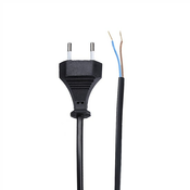 Solight Rijec Flexo kabel, 2x 0,75mm2, crna, ravna, 2m [PF15]