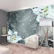 Samoljepljiva foto tapeta - Oriental Wings (Grey) 294x210