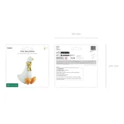 Folijski balon gos v beli barvi z zlatim trakom