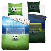 shumee Otroška posteljnina 160x200 ZA fantka, bombaž, sijoča nogometna lopta