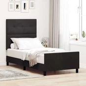 vidaXL vidaXL Postelja Črna 90x190 cm Velvet, (22049703)