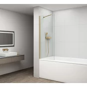 Zaslon za kad FISA 600x1500mm, zlata mat/čisto steklo - Polysan - 36 - 600 - 1500 - 6 - 14