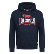 LONSDALE Majica THURNING  mornarska / melona / bela
