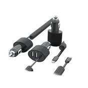 slomart Maclean MCE76 37545 Avtopolnilnik 2xUSB 5.2A, spiralni Lightning kabel 1.8m