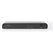 Nedis Preklopnik HDMI/ 3x vhod HDMI/ 1x izhod HDMI/ 4K@60Hz/ daljinski upravljalnik/ škatla/ kovina/ antracit