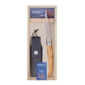 Opinel Vri N°10 Effilé nož, oliva, darilna škatla + etui