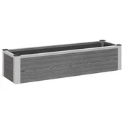 Povišena vrtna gredica Siva 100 x 30 x 22 cm WPC i aluminij