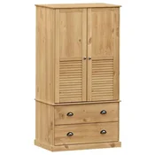 Vidaxl Garderobna omara VIGO 90x55x170 cm trdna borovina