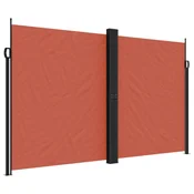 Vidaxl Zložljiva stranska tenda terakota 200x1200 cm