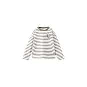 MANGO KIDS Majica svetlo modra/rjava/črna/bela