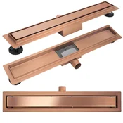 Linijski odtok REA Neox brush copper 60
