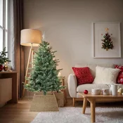 Ogrlica za božicno drvce Smeda 70 x 70 x 28 cm Morske cvjetnice
