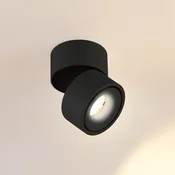 Arcchio LED stropni reflektor Rotari, 2150lm, 1-flg., črn - Dnevna soba/jedilnica - Sodobni - Aluminij