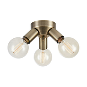 Markslöjd 108550 - Stropna luč MAZZO 3xE27/40W/230V medenina