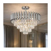 Brilagi - Plafonski luster ECLIPSE 7xE14/10W/230V, precnik 48 cm, srebrni