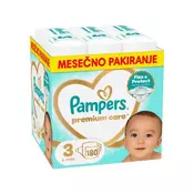 PAMPERS plenice Premium Care, velikost 3, 180 kosov