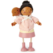Drvena lutka Tender Leaf Toys - Gospođa Forrester s bebom