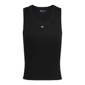 Tommy Jeans Top ESSENTIAL črna