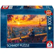 shumee PQ 1000 Puzzle Šepetanje s strehe Pariza