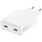 4smarts 4SMARTS PDPLUG SLIM DVOJNI 65W GAN 2XUSB-C STENSKI POLNILEC ZA TELEFONE