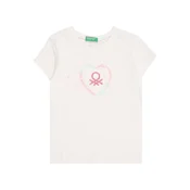 UNITED COLORS OF BENETTON Majica meta/roza/bela