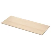 EKBACKEN Pult po meri, imitacija svetlega jesena/laminat, 63.6-125x2.8 cm
