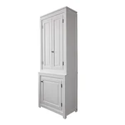 Casa Padrino Art Deco cabinet white 80 x 50 x H 220 cm - solid wood furniture