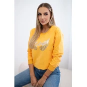 Printed Mustard Sweatshirt