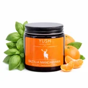 shumee Basil Mandarin - sojina sveča s sladko mandarino in baziliko - yush - 120 ml