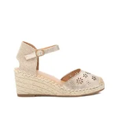 Xti za ženske. 14396601-ORO Espadrile 143966 zlata (37), Zlato, 5 do 8 cm, Zaponka, Priložnostno