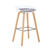 Barska stolica 81x51 cm bež/bijela