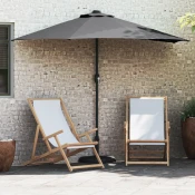 Vrtni suncobran Antracit 294 x 150 x 224 cm Poliester i celik