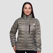 GymBeam Ženska jakna Puffer Vetiver/Black