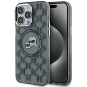 Karl Lagerfeld KLHMP15LHMCKMHK iPhone 15 Pro 6.1 black IML Monogram KarlChoupette Head MagSafe (KLHMP15LHMCKMHK)