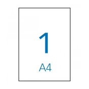 Apli Vrem. odp. nalepke, bele, 210 x 297 mm INKJET, 1/stran, 10 listov
