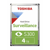 TOSHIBA S300 tvrdi disk, 4 TB, 5400 rpm, 256 MB