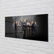 tulup.si Zidna obloga za kuhinju Zemljevid ljudi 125x50 cm