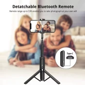 Selfie stick Seajic Oth-AB202 bluetooth + tripod crni