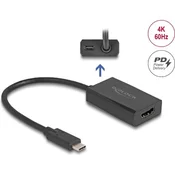 Adapter DELOCK, USB-C (m) na HDMI (Ž), ČRNi