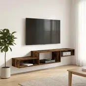 TV ormar za montažu na zid Zidna montaža Dimljeni hrast