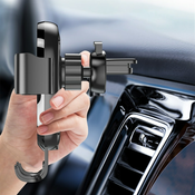 Automobilski držac Gravity Charge s brzim bežicnim punjenjem 15W za ventilacijski utor - mirror black