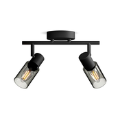 PALMS STROPNI/ZIDNI REFLEKTOR CRNI 2X25W 8720169299290