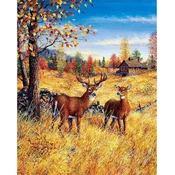 Norimpex - Puzzle Diamantna slika: Jelen na polju 30x40 cm - 1 - 39 kosov